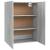 Dulap de perete suspendat, gri sonoma, 69,5x34x90 cm GartenMobel Dekor