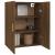 Dulap de perete suspendat, stejar maro, 69,5x34x90 cm GartenMobel Dekor