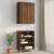 Dulap de perete suspendat, stejar maro, 69,5x34x90 cm GartenMobel Dekor