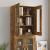 Dulap de perete suspendat, stejar fumuriu, 69,5x34x90 cm GartenMobel Dekor