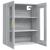 Dulap de perete suspendat, gri sonoma, 69,5x34x90 cm GartenMobel Dekor
