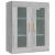 Dulap de perete suspendat, gri sonoma, 69,5x34x90 cm GartenMobel Dekor