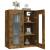 Dulap de perete suspendat, stejar fumuriu, 69,5x34x90 cm GartenMobel Dekor