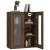 Dulap de perete suspendat, stejar maro, 69,5x34x90 cm GartenMobel Dekor