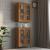 Dulap de perete suspendat, stejar maro, 69,5x34x90 cm GartenMobel Dekor