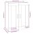 Dulap de perete, stejar fumuriu, 69,5x32,5x90 cm lemn prelucrat GartenMobel Dekor