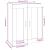 Dulap de perete suspendat, stejar fumuriu, 69,5x32,5x90 cm GartenMobel Dekor
