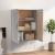Dulap de perete suspendat, gri sonoma, 69,5x32,5x90 cm GartenMobel Dekor