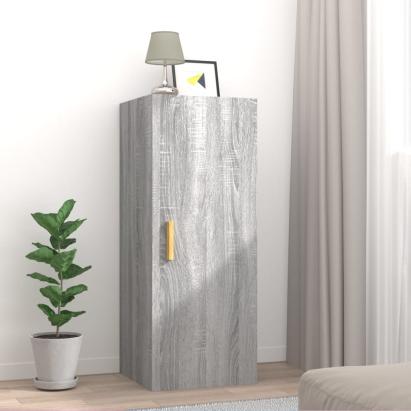 Dulap de perete, gri sonoma, 34,5x34x90 cm, lemn compozit GartenMobel Dekor