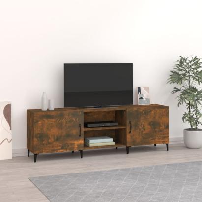 Comodă TV, stejar fumuriu, 150x30x50 cm, lemn compozit GartenMobel Dekor