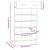 Pantofar, gri sonoma, 60x35x105 cm, lemn compozit GartenMobel Dekor