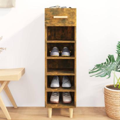 Pantofar, stejar fumuriu, 30x35x105 cm, lemn compozit GartenMobel Dekor