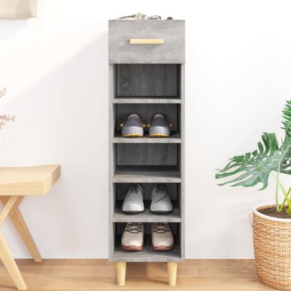 Pantofar, gri sonoma, 30x35x105 cm, lemn compozit GartenMobel Dekor
