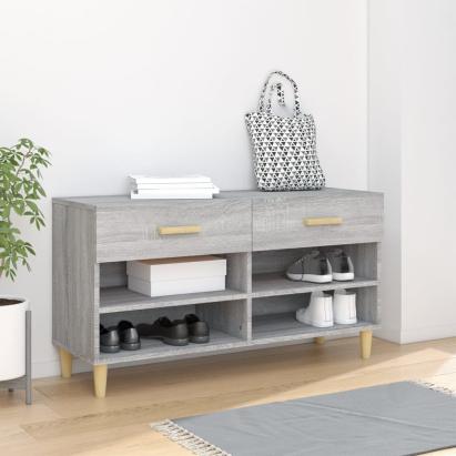 Pantofar, gri sonoma, 102x35x55 cm, lemn compozit GartenMobel Dekor