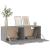 Dulap de perete, gri sonoma, 100x36,5x35 cm, lemn prelucrat GartenMobel Dekor