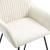 Scaune de sufragerie, 6 buc., crem, material textil GartenMobel Dekor