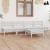 Set mobilier de grădină, 5 piese, alb, lemn masiv de pin GartenMobel Dekor