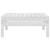 Set mobilier de grădină, 5 piese, alb, lemn masiv de pin GartenMobel Dekor