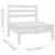 Set mobilier de grădină, 5 piese, alb, lemn masiv de pin GartenMobel Dekor