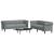 Set de canapele, 2 piese, gri deschis, material textil GartenMobel Dekor