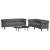 Set de canapele, 2 piese, gri închis, material textil GartenMobel Dekor