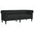 Set de canapele, 2 piese, negru, material textil GartenMobel Dekor
