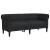 Set de canapele, 2 piese, negru, material textil GartenMobel Dekor