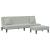 Set canapea cu perne, 2 piese, gri deschis, catifea GartenMobel Dekor