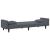 Set canapea cu perne, 2 piese, gri închis, catifea GartenMobel Dekor