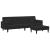 Set canapea cu perne, 2 piese, roz, catifea GartenMobel Dekor