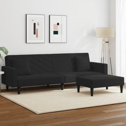Set canapea cu perne, 2 piese, roz, catifea GartenMobel Dekor