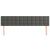 Tăblii de pat, 2 buc, gri închis, 90x5x78/88 cm, catifea GartenMobel Dekor