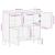 Dulap lateral, 80x33x75 cm, lemn masiv de mango GartenMobel Dekor