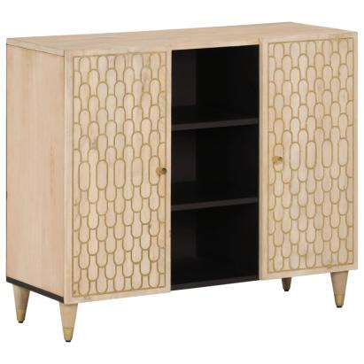 Dulap lateral, 90x33x75 cm, lemn masiv de mango GartenMobel Dekor