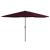 Umbrelă de soare de exterior, stâlp metalic, roșu bordo, 400 cm GartenMobel Dekor