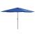 Umbrelă de soare de exterior, stâlp metalic, azuriu, 400 cm GartenMobel Dekor