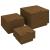 Cutii de depozitare cu capace 3 buc. maro miere lemn masiv pin GartenMobel Dekor