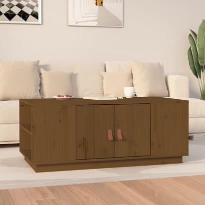 Măsuță de cafea, maro miere, 100x50x41 cm, lemn masiv de pin GartenMobel Dekor