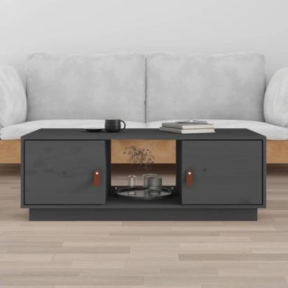 Măsuță de cafea, gri, 100x50x35 cm, lemn masiv de pin GartenMobel Dekor