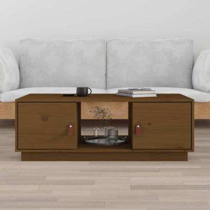 Măsuță de cafea, maro miere, 100x50x35 cm, lemn masiv de pin GartenMobel Dekor