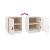 Noptiere, 2 buc., alb, 40x34x45 cm, lemn masiv de pin GartenMobel Dekor