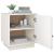 Noptiere, 2 buc., alb, 40x34x45 cm, lemn masiv de pin GartenMobel Dekor