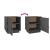 Noptiere, 2 buc., gri, 40x34x45 cm, lemn masiv de pin GartenMobel Dekor