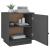 Noptiere, 2 buc., gri, 40x34x45 cm, lemn masiv de pin GartenMobel Dekor