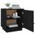Noptiere, 2 buc., negru, 40x34x45 cm, lemn masiv de pin GartenMobel Dekor