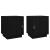 Noptiere, 2 buc., negru, 40x34x45 cm, lemn masiv de pin GartenMobel Dekor