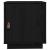 Noptiere, 2 buc., negru, 40x34x45 cm, lemn masiv de pin GartenMobel Dekor
