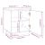 Noptiere, 2 buc., negru, 40x34x45 cm, lemn masiv de pin GartenMobel Dekor