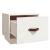 Noptiere, 2 buc., alb, 40x34x35 cm, lemn masiv de pin GartenMobel Dekor