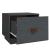 Noptiere, 2 buc., gri, 40x34x35 cm, lemn masiv de pin GartenMobel Dekor